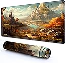 MTG Playmat with Zones 24" x 14" - High Elastic Rubber Base Non-Slip Sole HD Printi...