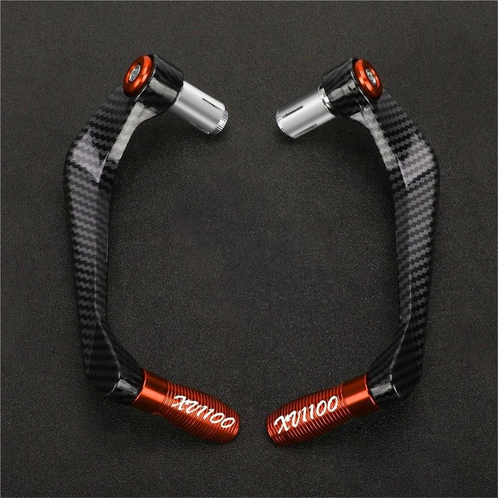 Zapora Orange A Controls Parts Motorcycle Handlebar Brake Clutch Lever Handguard Protector Parts For Yamaha Xv1000 1984 1985 For Virago 1986-1997(Orange A)