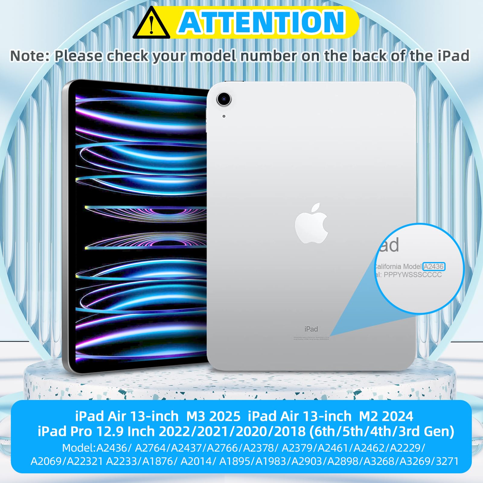 Amazon.co.jp: Bettdow磁気キーボードケース iPad Air 13インチ M2