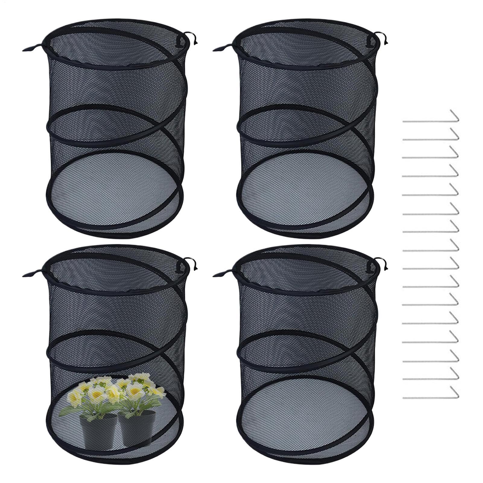 Housse en Filet pour 4 Pièces Pliable Installation Facile avec Piquets