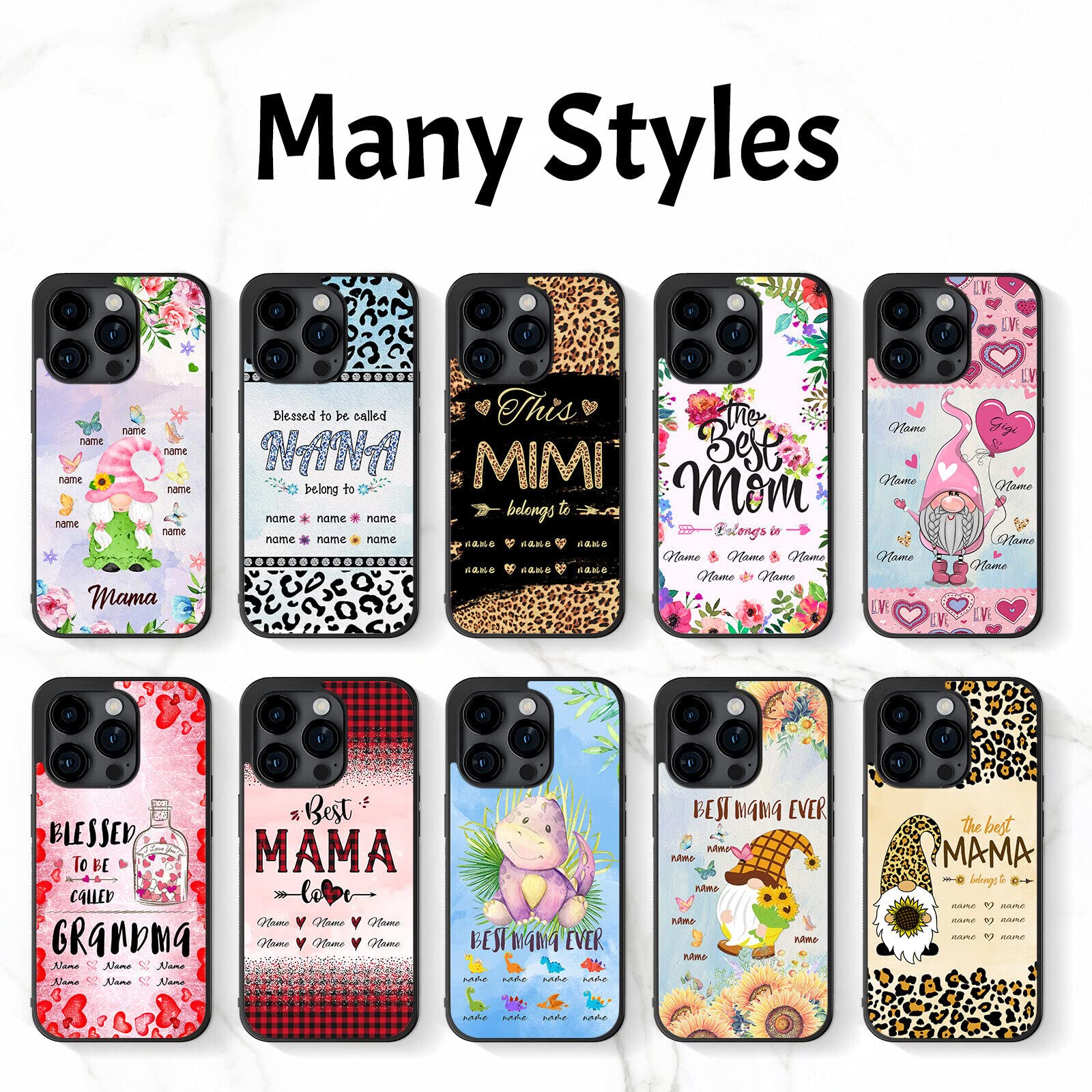 Amazon.com: Mom Cute Phone Cases with Name Pink Flower
