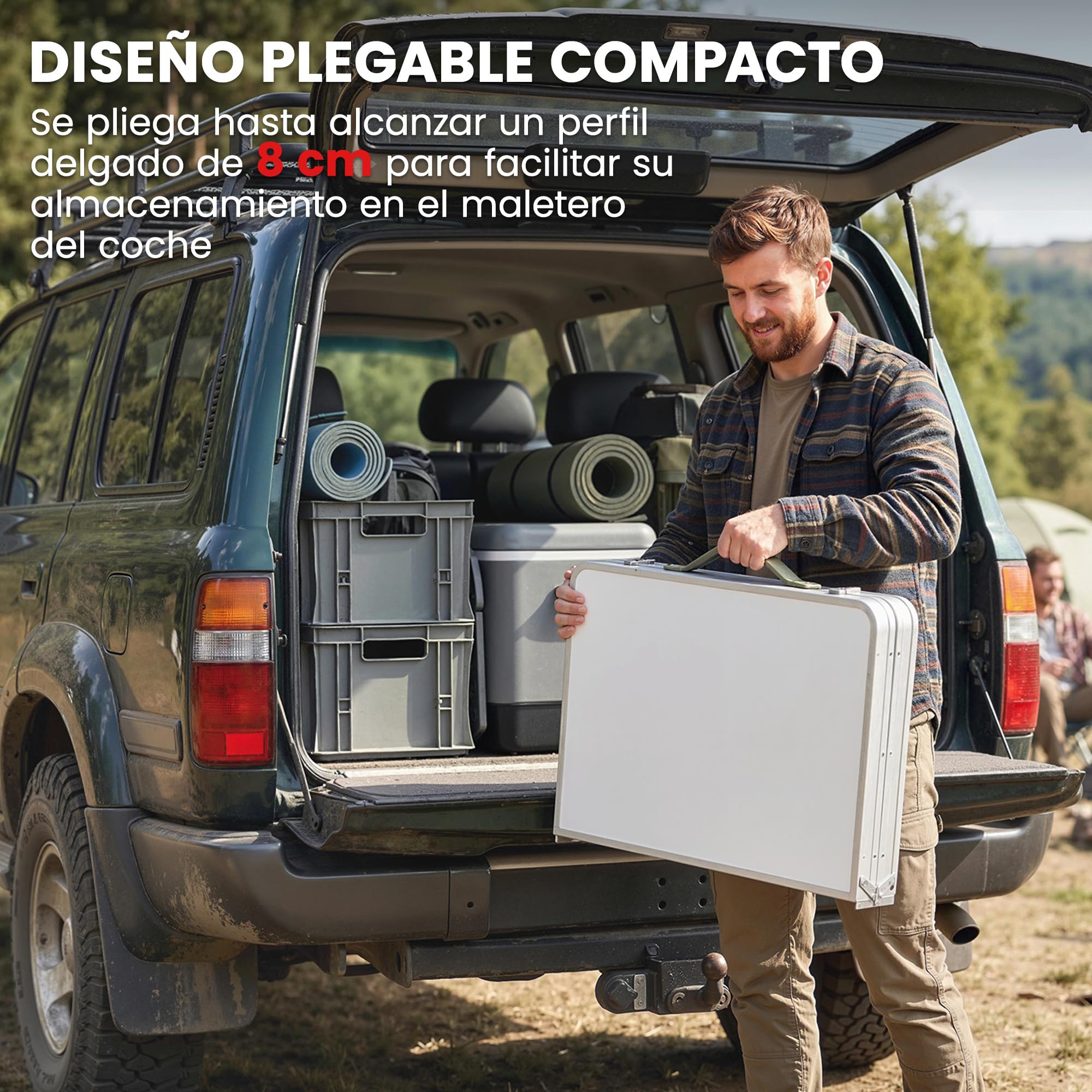 Outsunny Mesa de Cocina de Camping Plegable, Mueble de Cocina de Camping Portátil con Armario de Tela Oxford, Marco de Aluminio, para Picnic, BBQ y Actividades al Aire Libre, 120x47x70 cm, Plateado