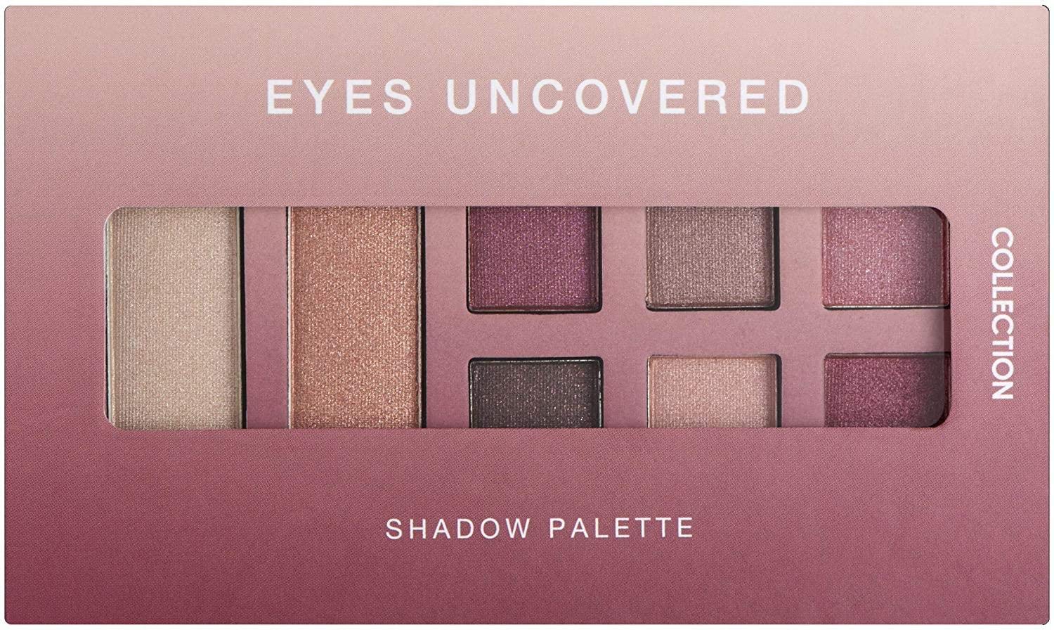 Collection Cosmetics Intensely Pigmented Colour Eye Shadow Palette with 8 Blendable Shades; Matte and Metallic Tones; Bare Rose