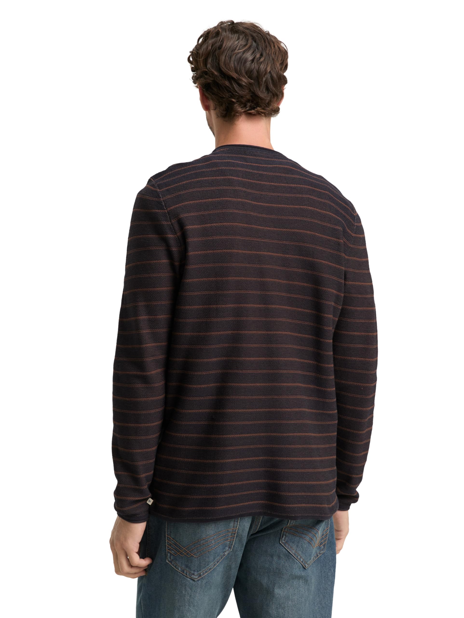 TOM TAILOR Herren Strickpullover mit Rundhalsausschnitt