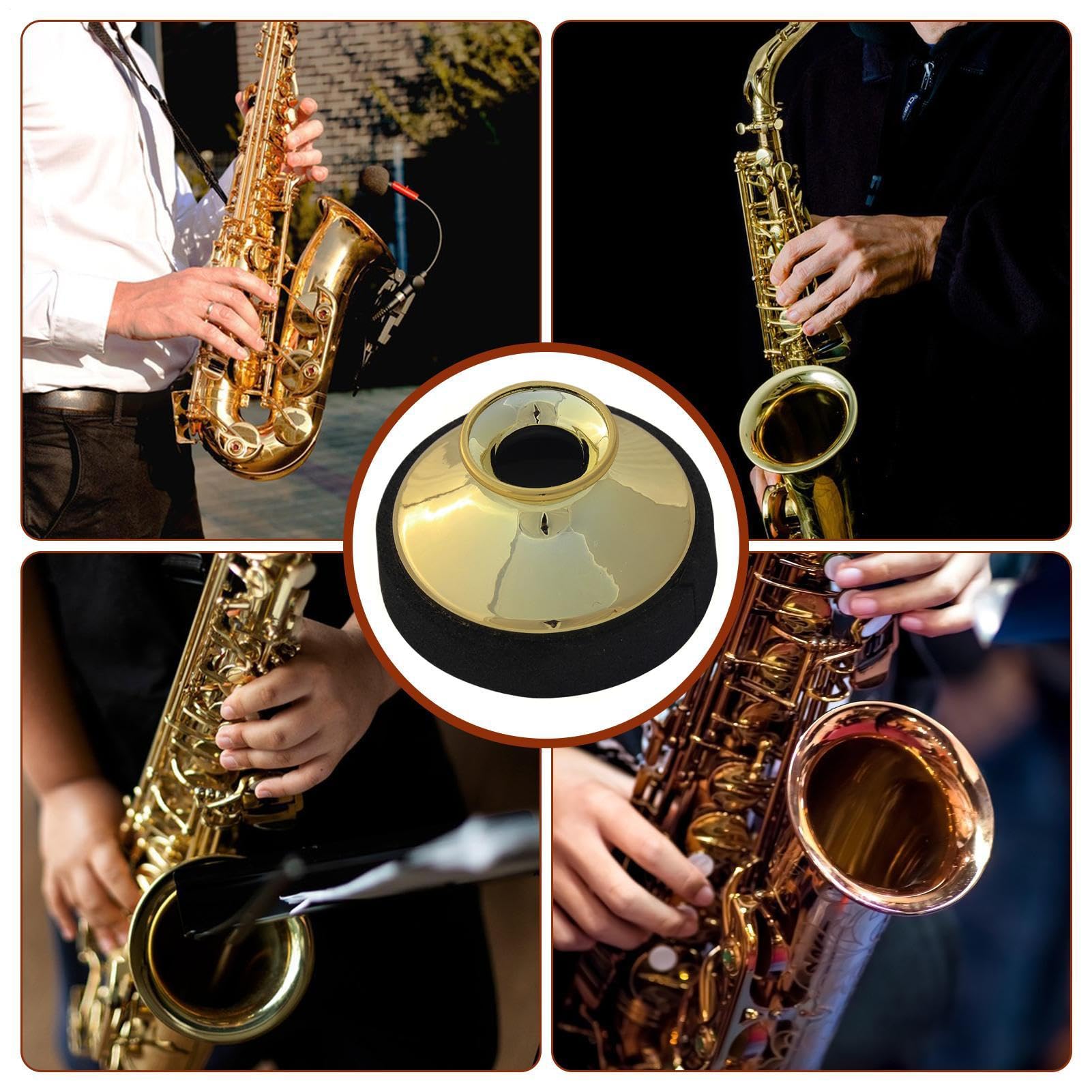 Alt Saxophon Dämpfer | Sax Schalldämpfer,Leichter Geräuschreduzierer, Übungszubehör, Instrumententeil für Anfänger