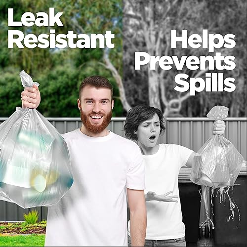 Miniatura 6 de Bolsas de basura de 42 galones, bolsas para contratistas de 3 mil, forros para botes de basura grandes y resistentes, bolsas de basura de reciclaje,