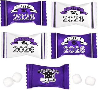 Purple Graduation Butter Mints Class of 2026 Candies Bag 10…