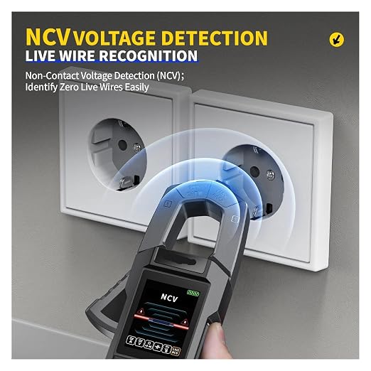 100 10000Counts 600A True RMS AC DC Digital Clamp Meter NCV Detection miniatura 5