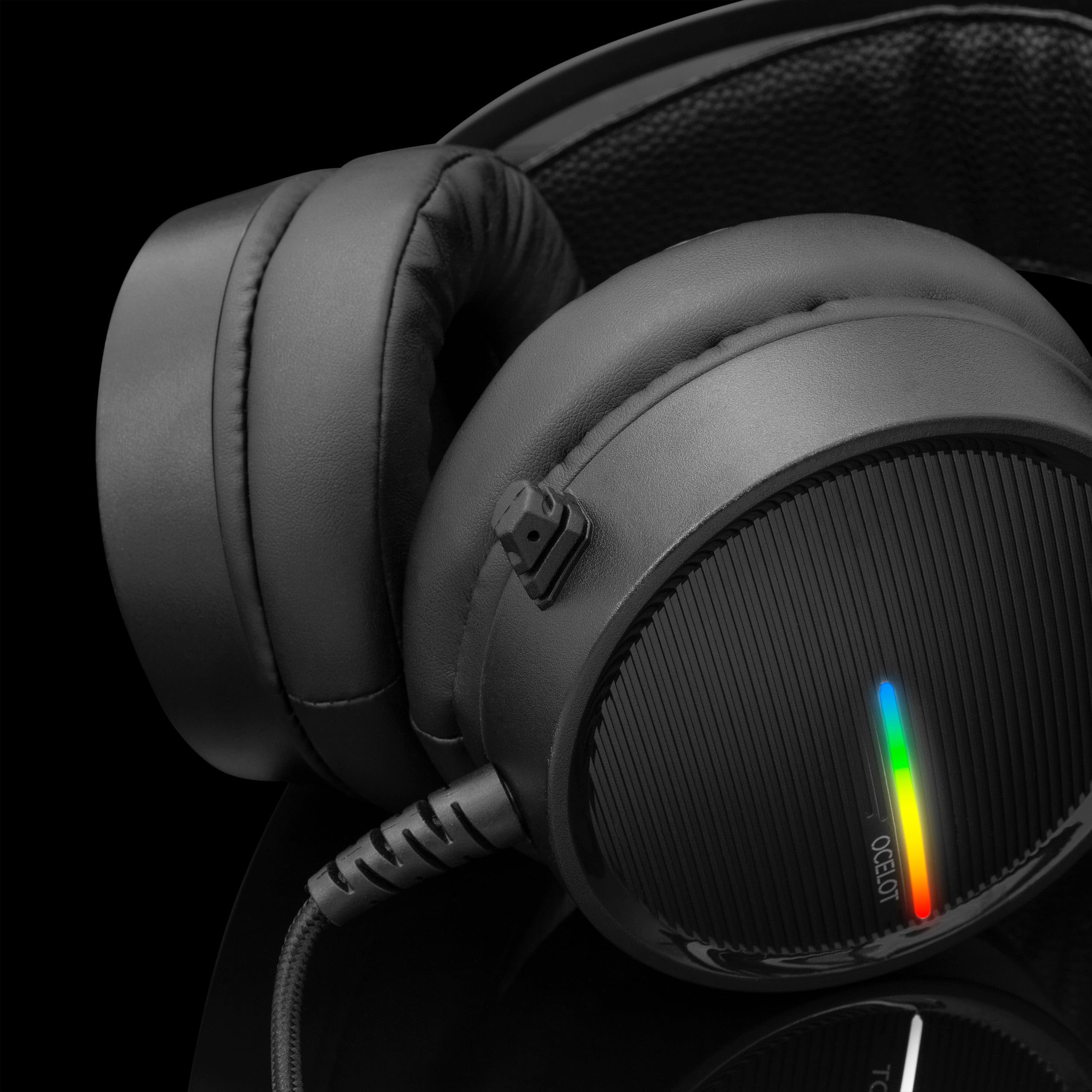 White Shark 266452 Cuffie Gaming con Microfono Nero, GH-2042 Ocelot Nero