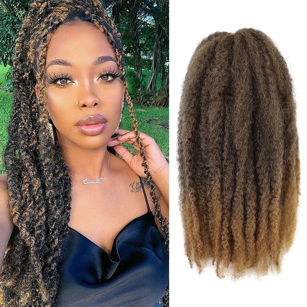 Buy Marley Hair 3 Packs 18 Inch Long Afro Kinky Marley Twist Braiding