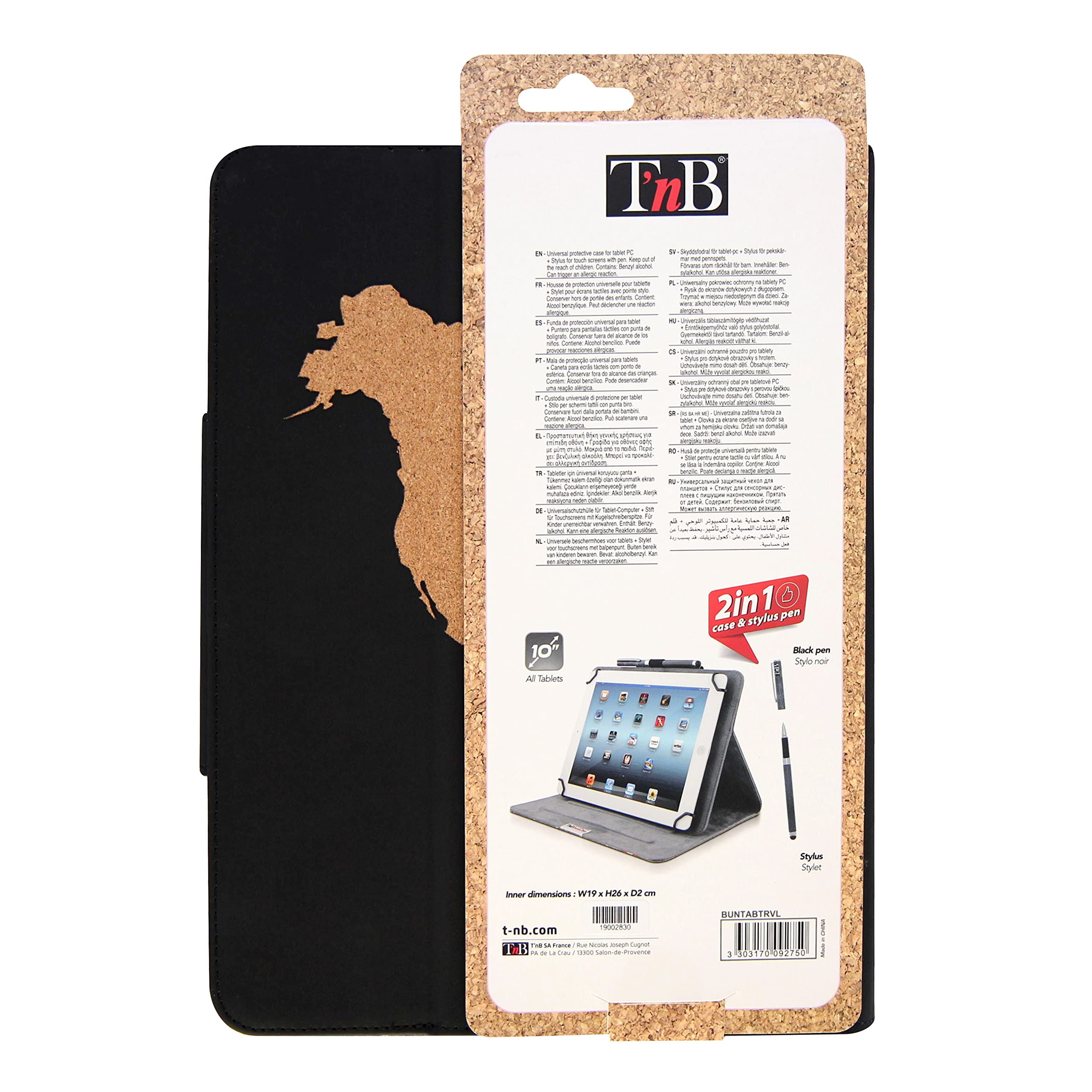BOOKBAND11 custodia per tablet Nero 8021735207429