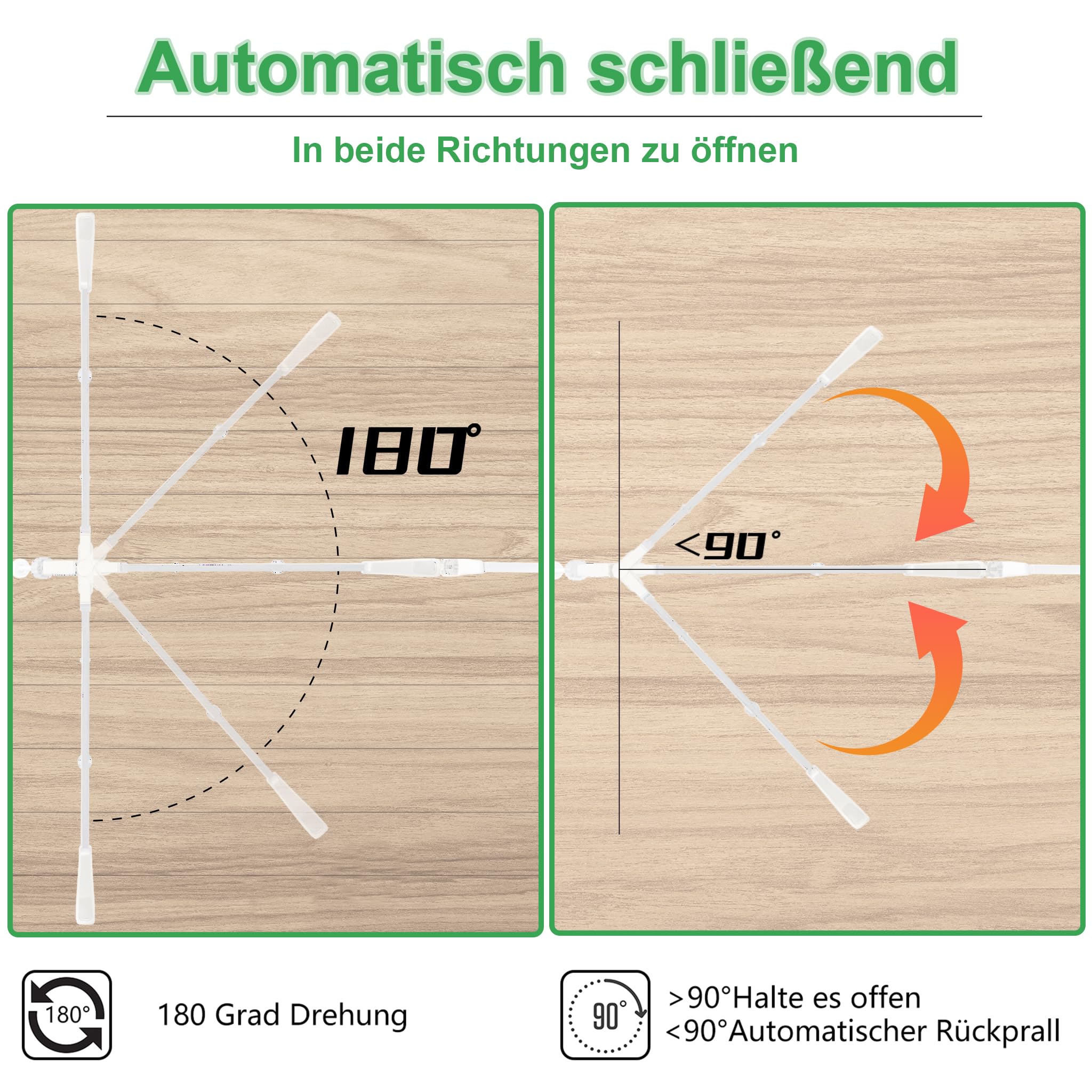 UISEBRT Treppenschutzgitter Türschutzgitter Ohne Bohren Treppengitter mit Katzentür Haustiertür, für Breiten 75-85 cm, Selbstschließend, Einhändiges Öffnen Metall Gitter, Weiß