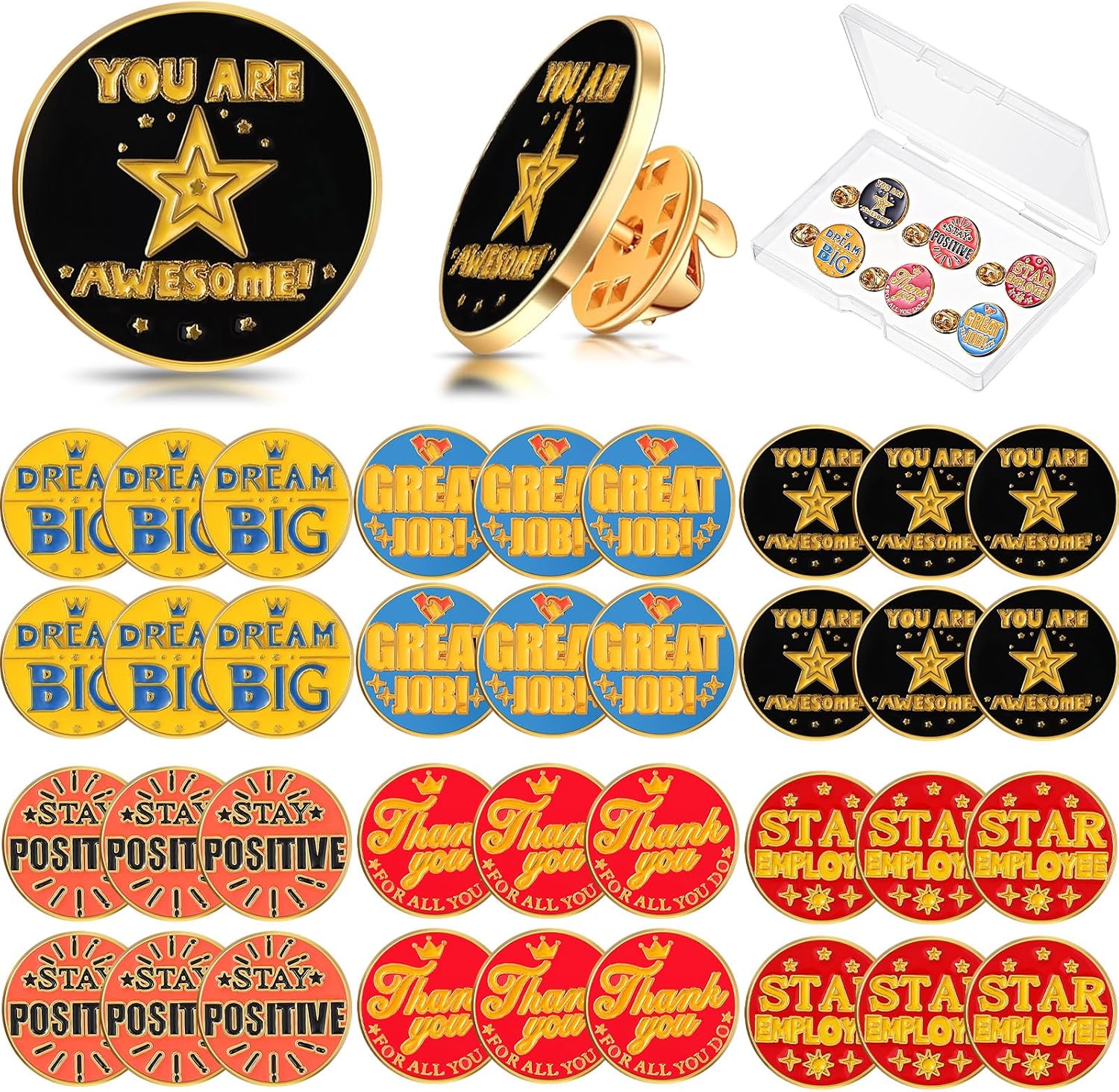 Jadive 36 Pcs Employee Appreciation Gifts Lapel Pin Bulk Staff ...