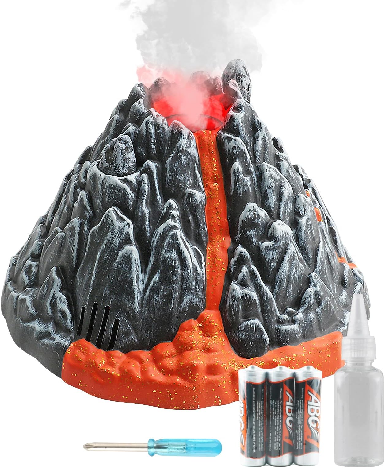DINOBROS Volcano Toy for Kids 3-5, Mist-Spouting Model With Dinosaur Sounds, Simulated Gifts for Boys and Girls