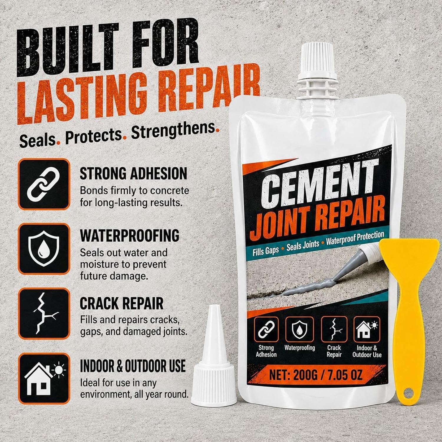 Drywall Masonry Sealant, Waterproof Concrete Fix, Masonry Grout Caulks