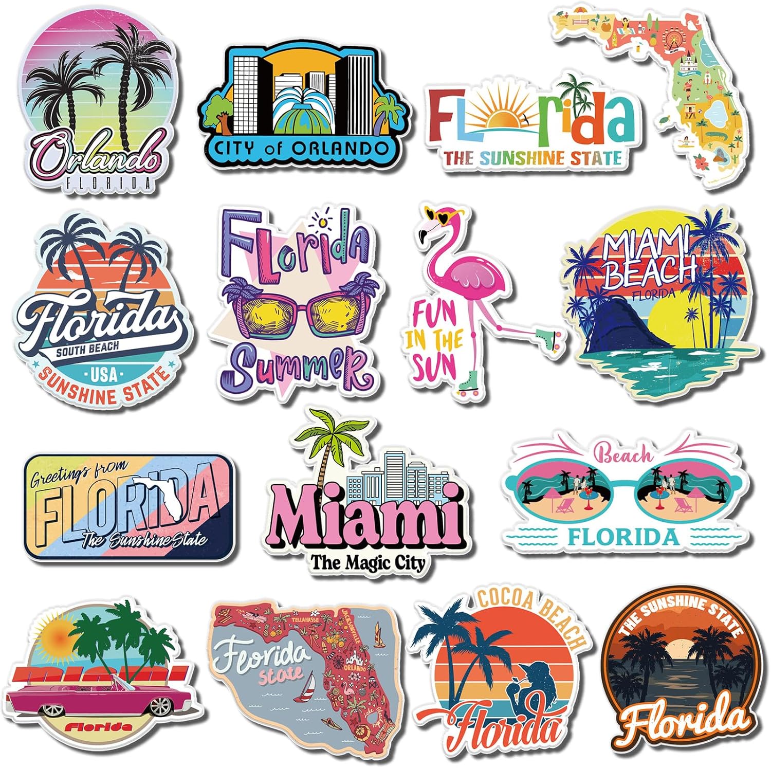 Konohan 30 Pcs Florida Souvenirs Gifts Florida Magnets for Refrigerator Acrylic USA State Magnet Souvenirs Magnetic Stickers for Refrigerator Home Decoration Konohan 30 Pcs Florida Souvenirs Gifts Florida Magnets for Refrigerator Acrylic USA State Magnet Souvenirs Magnetic Stickers for Refrigerator Home Decoration