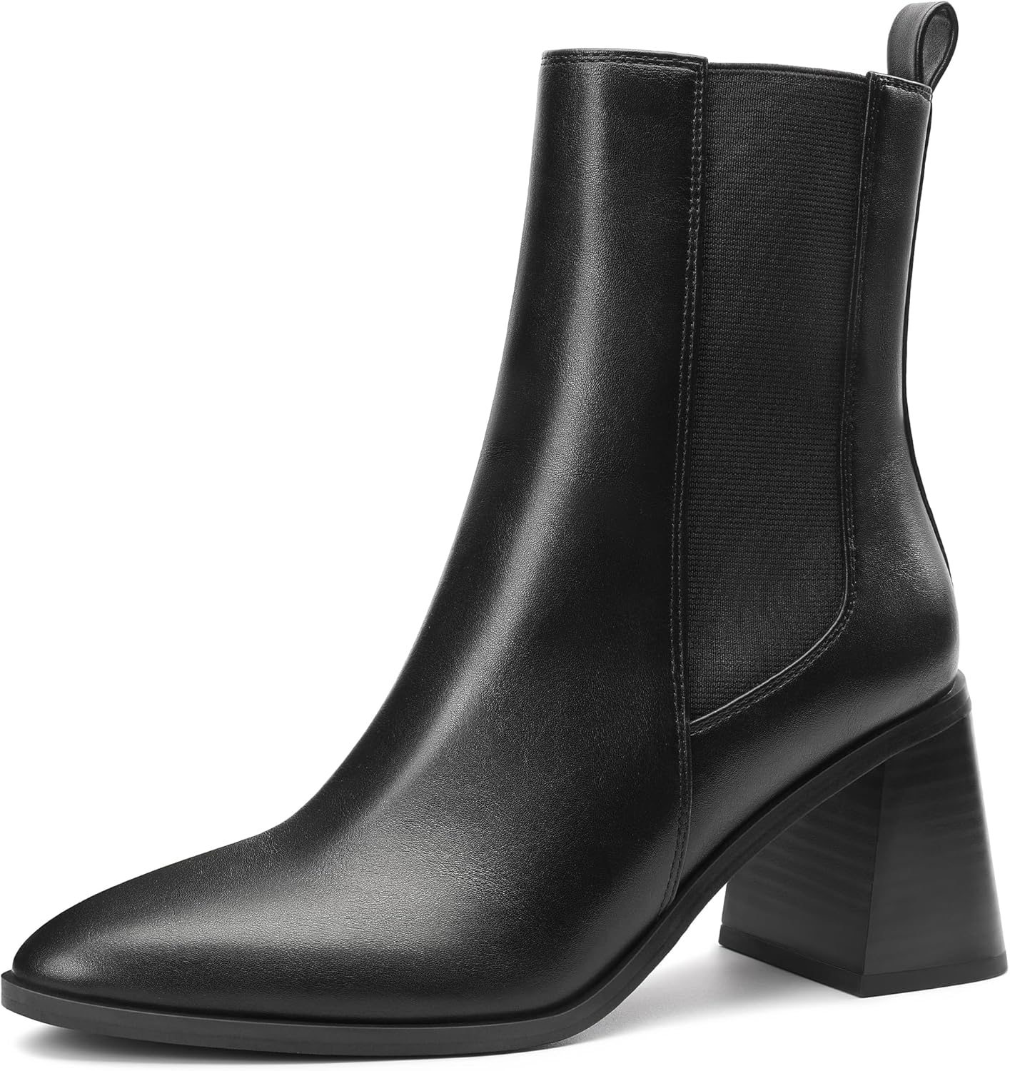MIXIN Womens Chelsea Boots - Chunky Block Heel