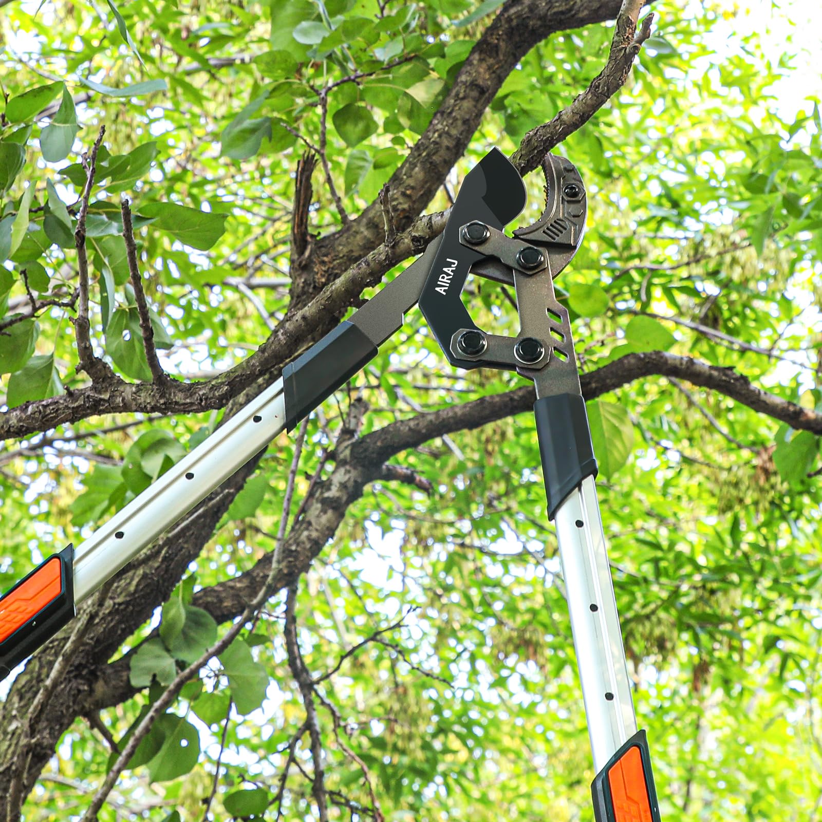 AIRAJ Teleskop Astschere 70-90cm Amboss Gartenschere SK5 Klinge 55mm