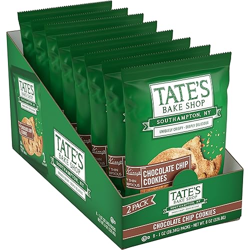 Miniatura 12 de Tate's Bake Shop Galletas con chispas de chocolate, 16 – 2 paquetes de galletas (2 cajas)
