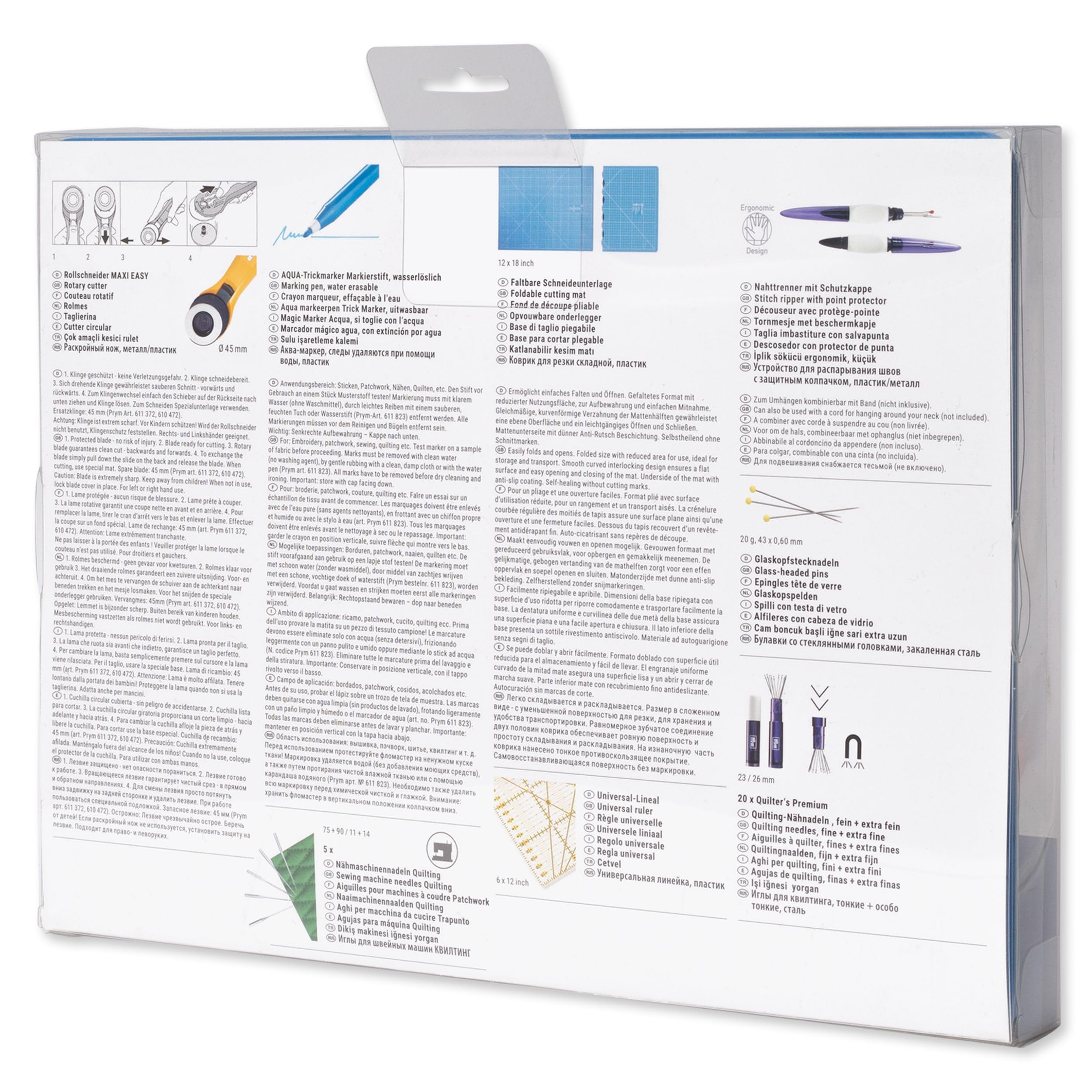 Prym 651497 Patchwork & Quilting Starter Set UK-INCH