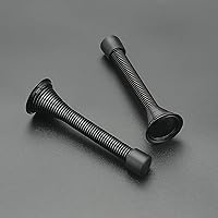 Vista 2 de Ravinte Topes de Puerta, Paquete de 12 Topes de Puerta de Resorte Negros con Amortiguador de Goma, Topes de Puerta para la Parte Inferior