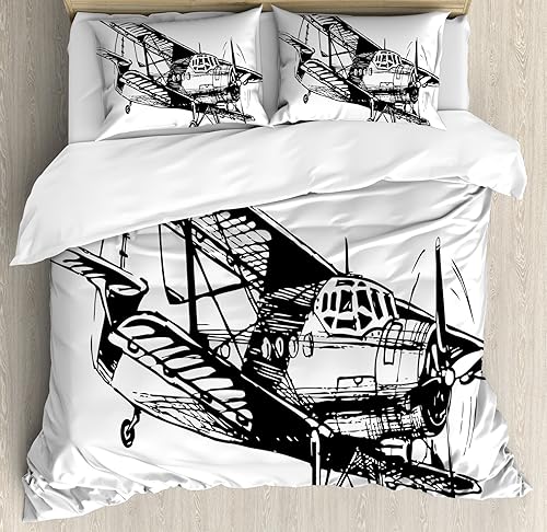 Miniatura 99 de Ambesonne Juego de funda de edredón de baloncesto, silueta de jugador de baloncesto, promoción de campeonato de competencia de atleta, juego de ropa