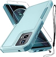 Vista 29 de RMOCR Funda compatible con Moto G 5G 2024, cuerpo completo, resistente, resistente, a prueba de golpes, con correa de cordón, protector de pantalla