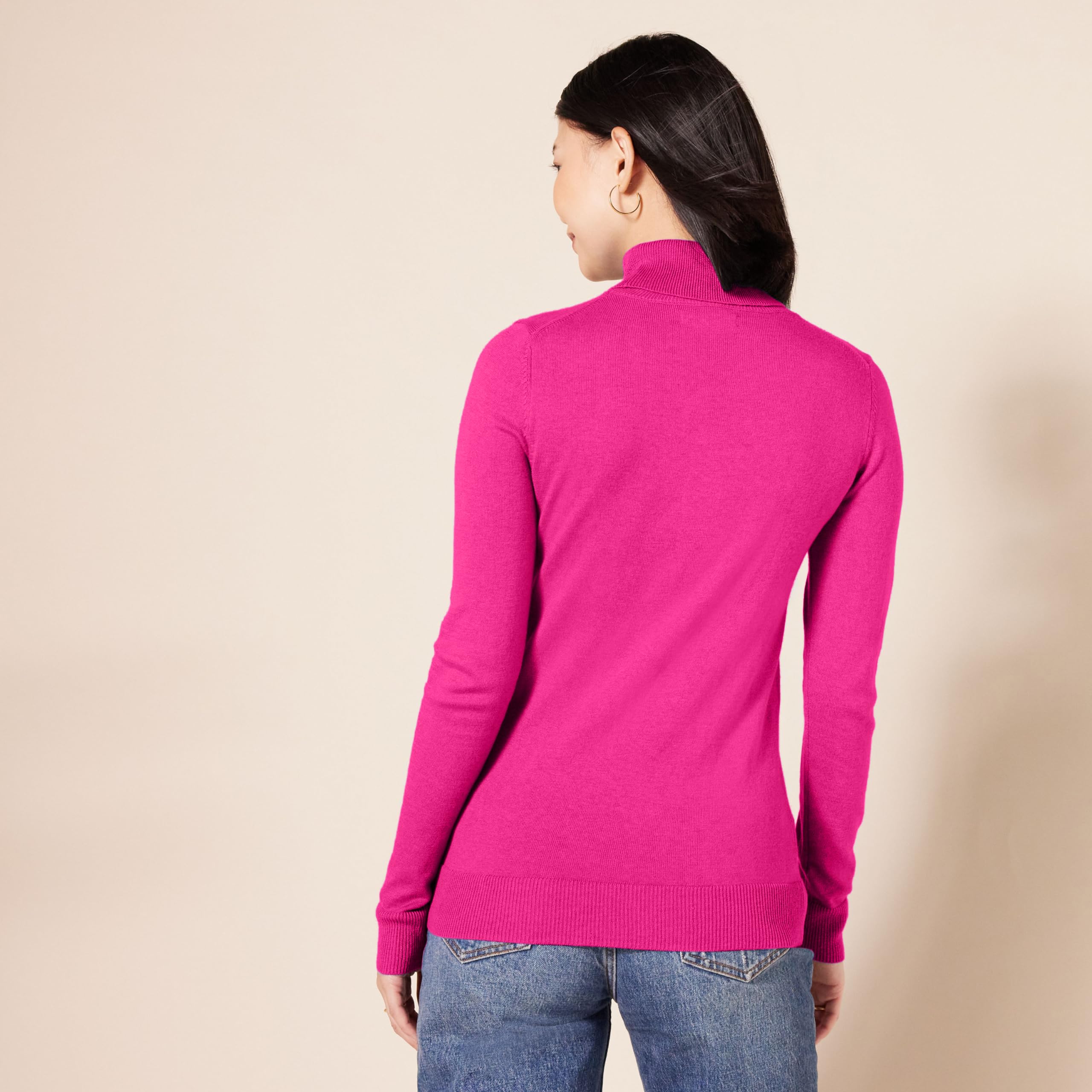 Amazon Essentials Donna Maglione A Collo Alto E Maniche Lunghe Leggero con vestibilità Classica (Taglie Forti Disponibili)