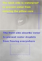 Vista 5 de Protectores de almohada impermeables con cremallera, 4 unidades, a prueba de polvo, humedad y sudor, funda protectora de almohada suave y acogedora