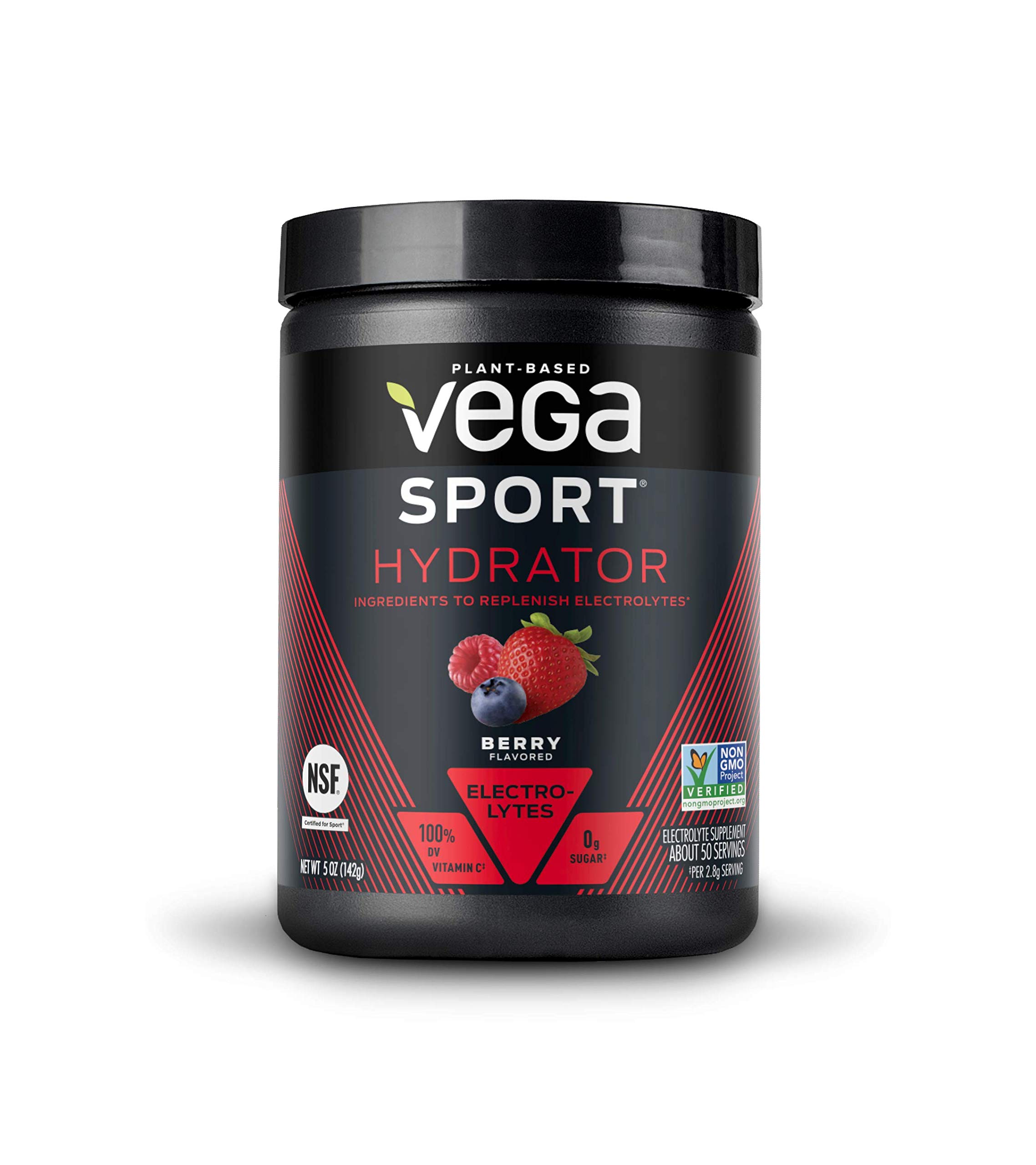 Vega Sport Hydrator, Electrolyte Powder, Berry, Post Workout Recovery