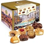 Matilde Vicenzi Verona Gift Tin - Assortment of Italian Pastries and Cookies for Hosts, Birthdays and Other Special Occasions - Individually Wrapped Trays - 32 oz (907g)