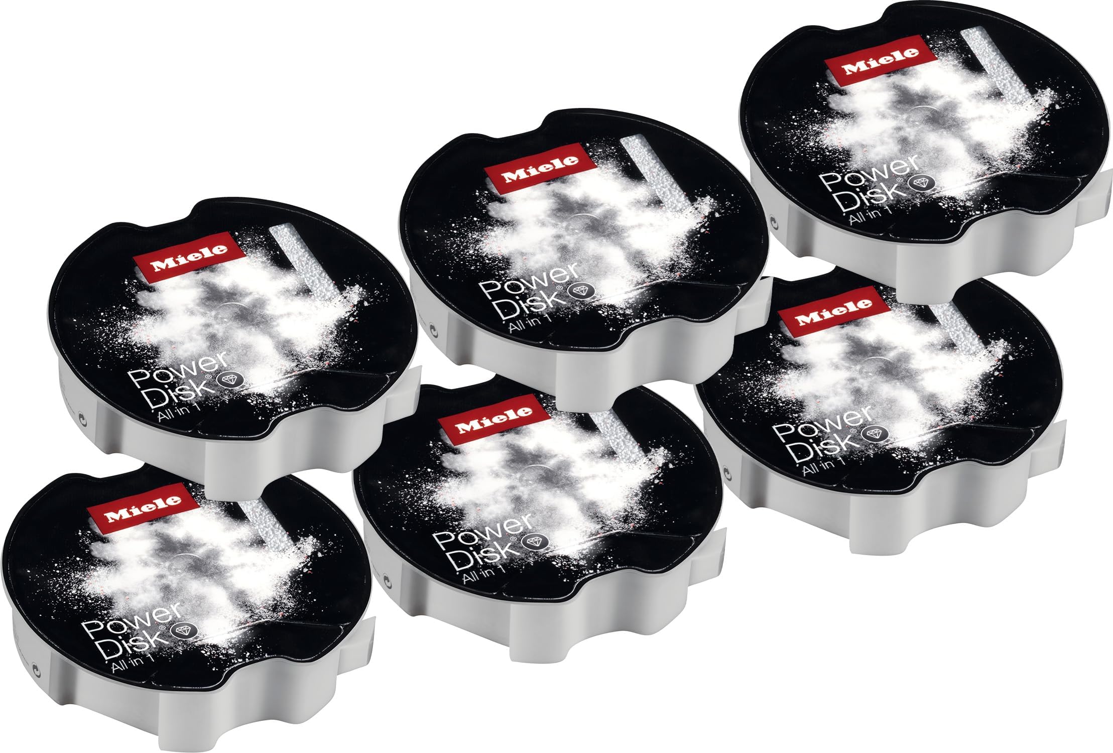 Powerdisk All-in-1 Dishwasher Detergent for Auto Dishwashers, Pack of 6