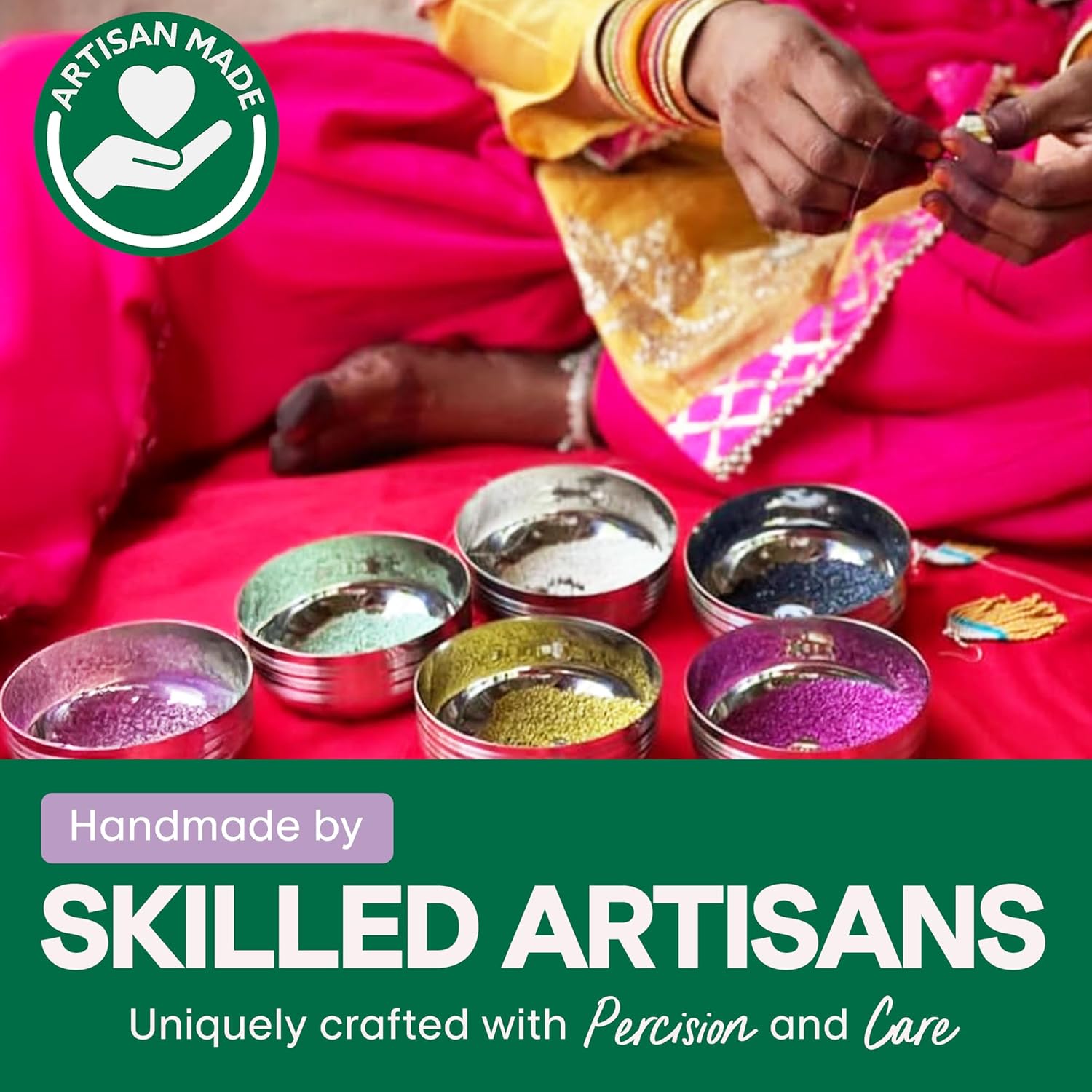 INK + ALLOY 10-Strand Stacking Beaded Bracelets for Women – Mixed Patterns Bracelet Stack - Adjustable Stretch Fit - Handmade Boho Bracelets for Women - Perfect for Any Occasion - Image 4