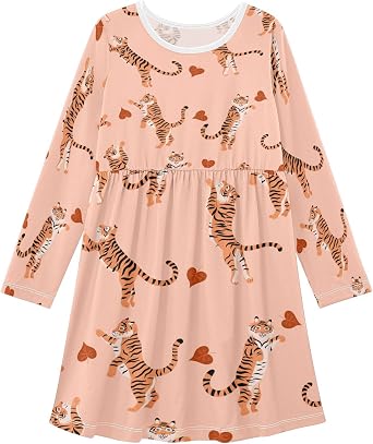 Girls Long Sleeve Dress Winter Dresses Toddler Girl Outfits Clothes