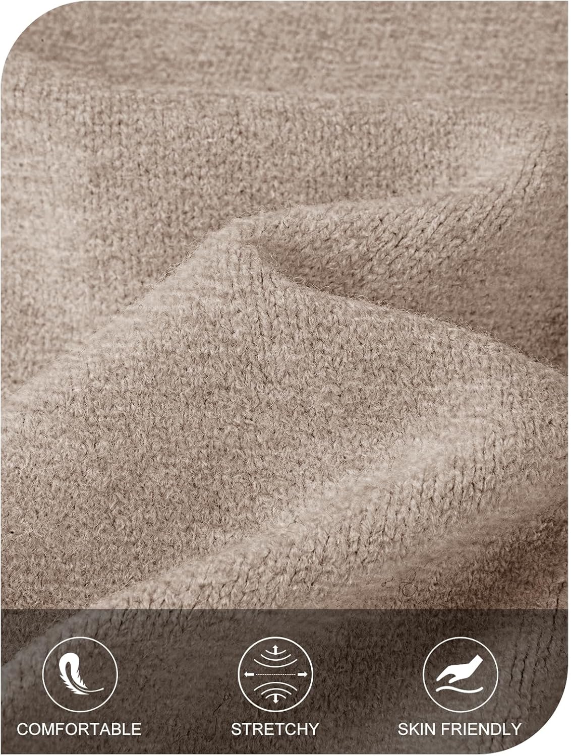 MEROKEETY Women's Winter Floral Sweater Crew Neck Lantern Sleeve 2025 Fall Trendy Warm Chunky Oversized Pullover Tops - Image 5