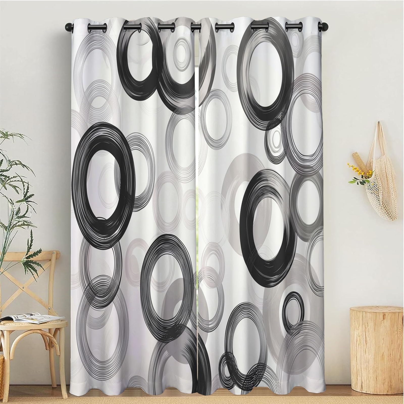 Rideau occultant salon 140x225 grand panneau thermique gris cendre
