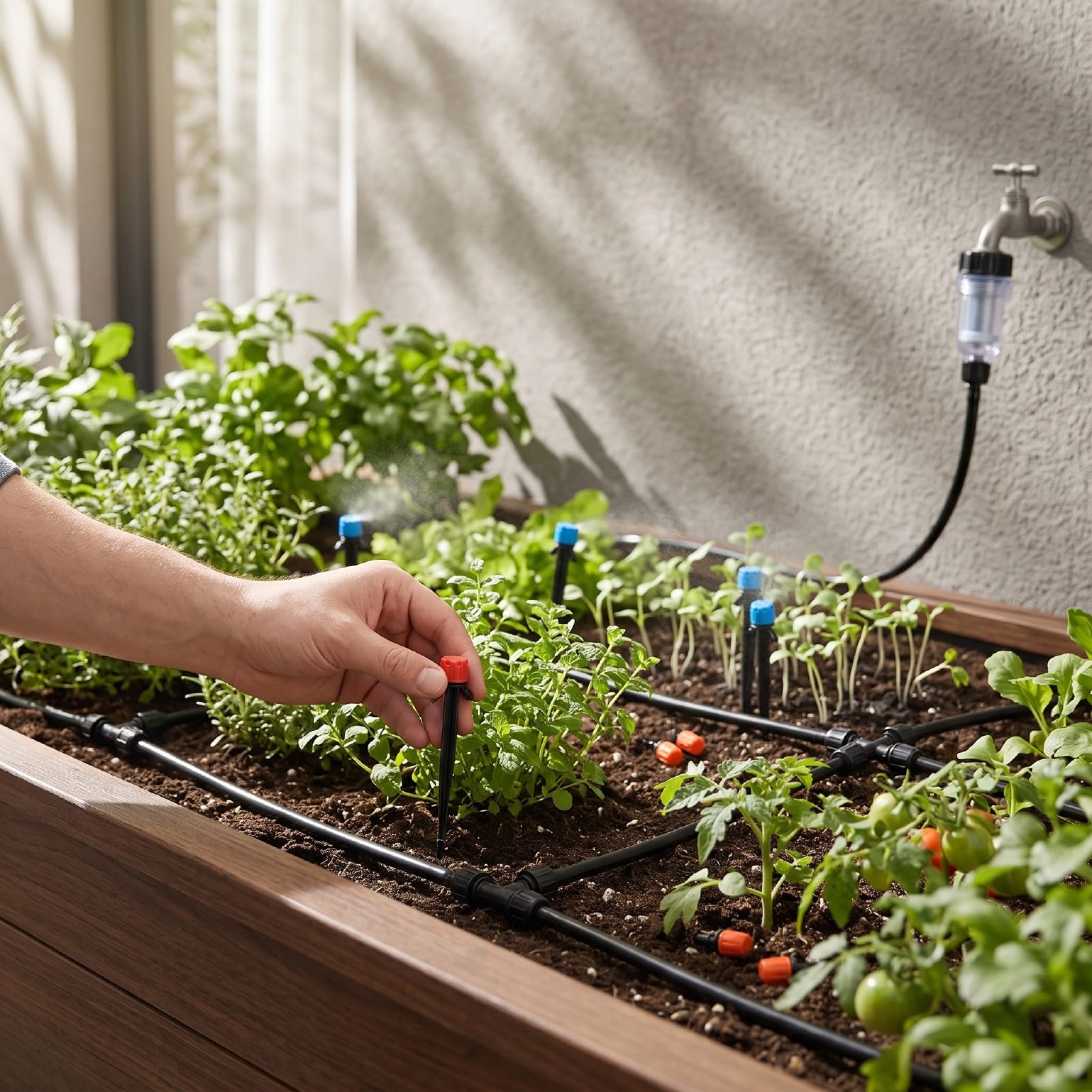 di Irrigazione a Goccia Regolabile, Raccordo Rapido per Irrigazione, for Giardino e Piante