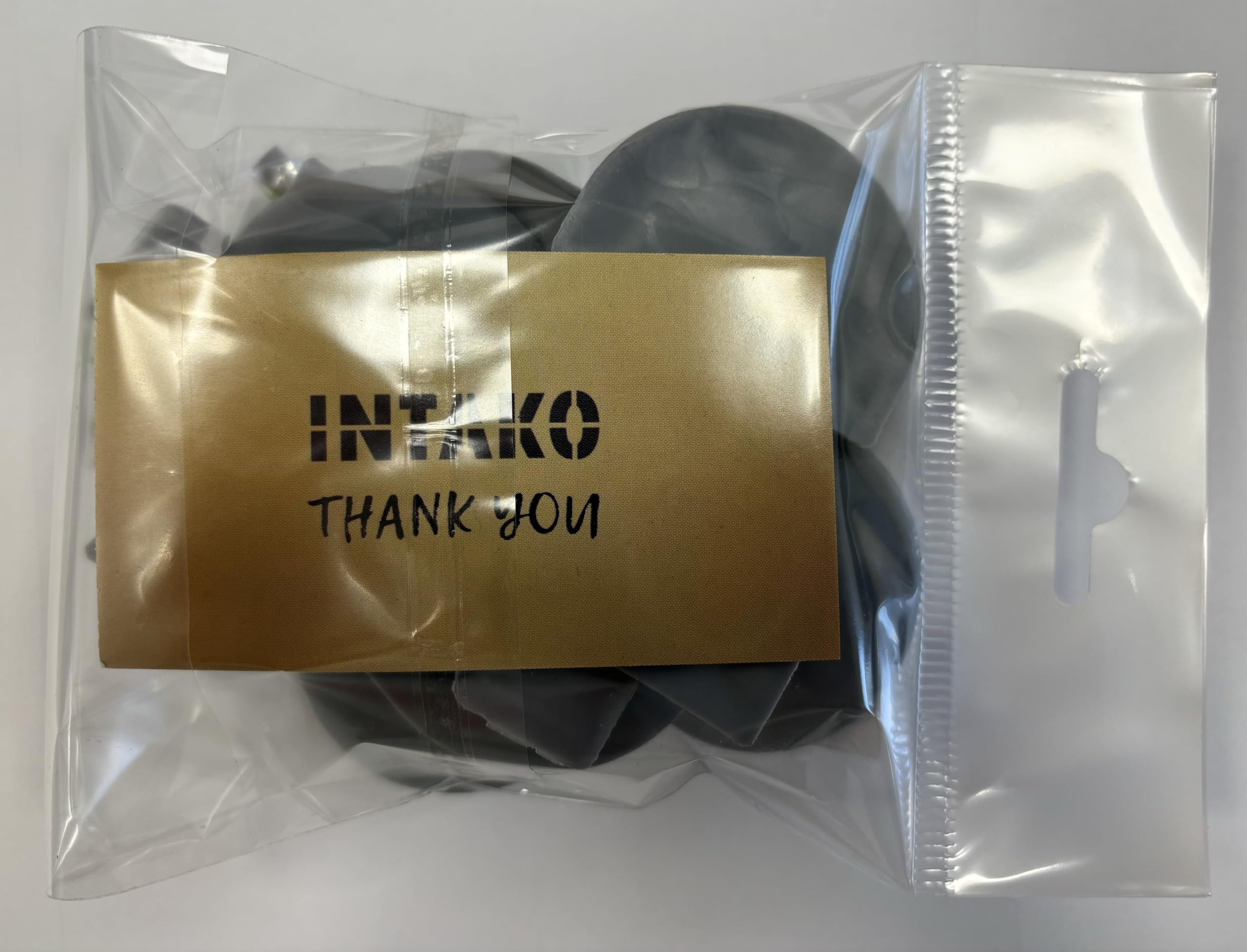 INTAKO Zaślepka Listwy Airline 50mm (10 Sztuk) – szara plastikowa końcówka mocująca