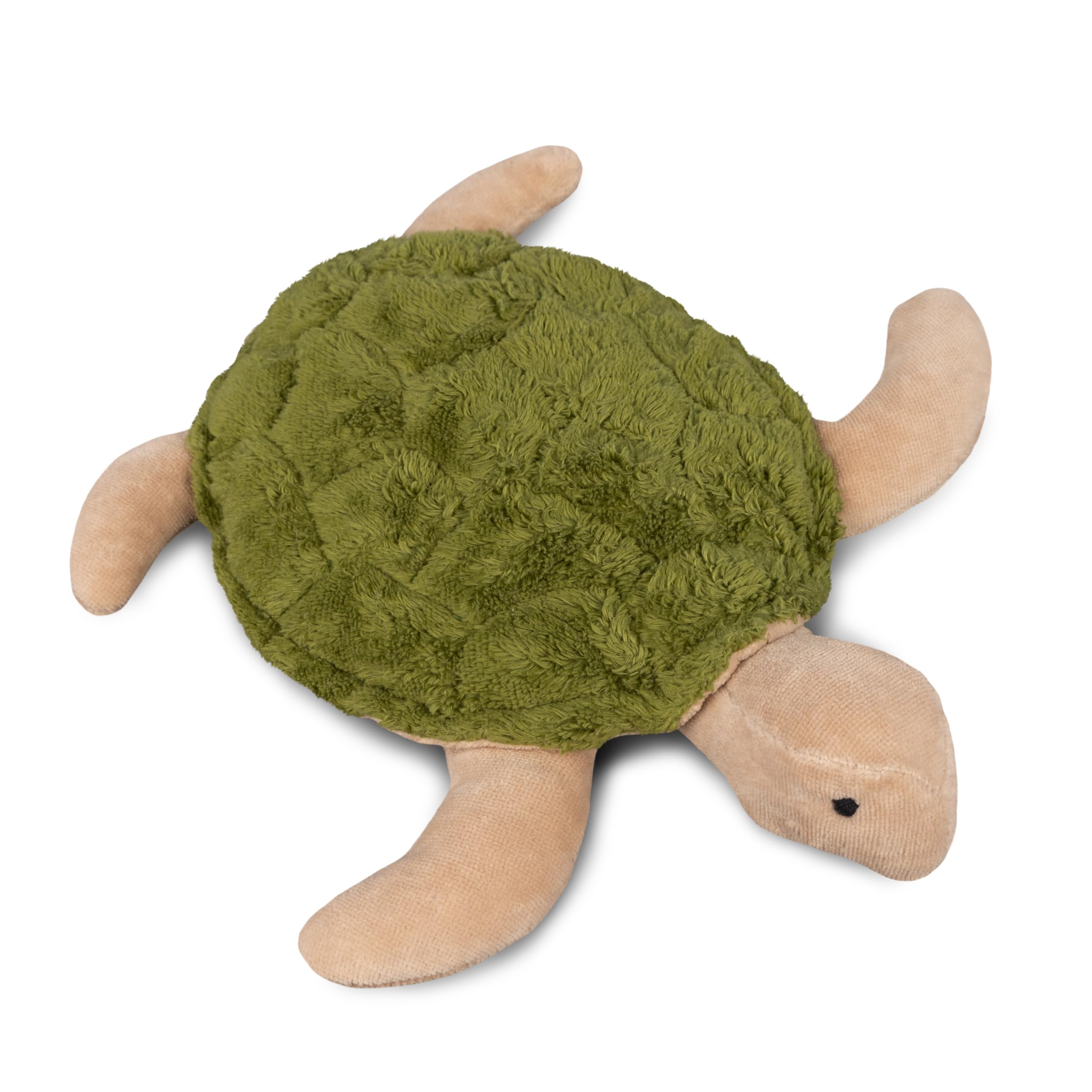 Kleine SENGER NATURWELT Kuscheltier-Schildkröte, Tannengrün I Kuscheliger Begleiter, geeignet ab 3 Monaten I GOTS-zertifiziertes Plüschtier mit herausnehmbarem Wärmekissen zum Erhitzen oder Kühlen