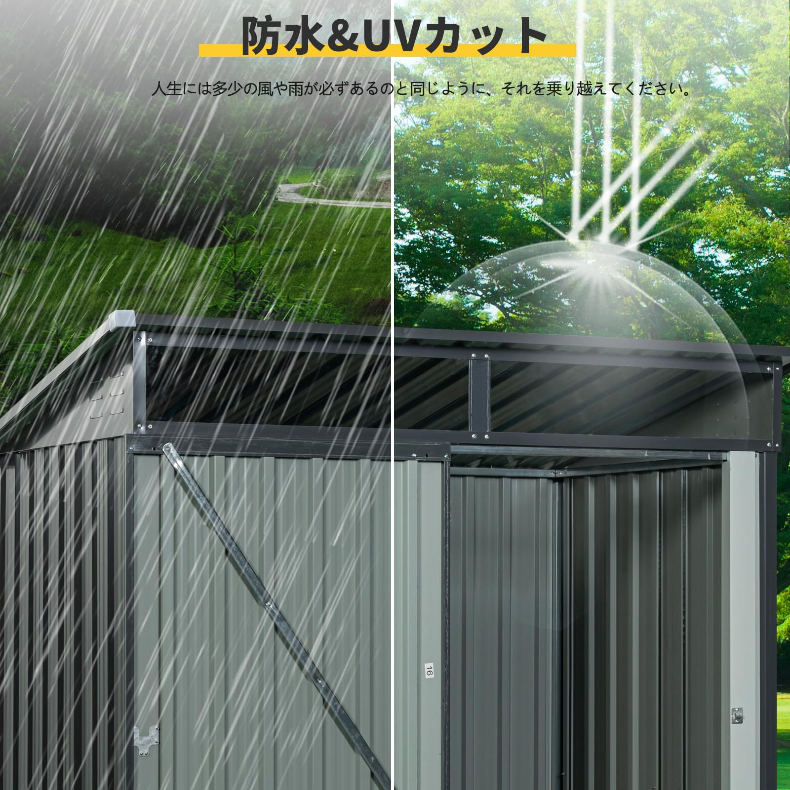 物置（大） 楽天市場】物置 屋外 おしゃれ 大型 (幅63奥行50高さ162) 鍵付き ISM