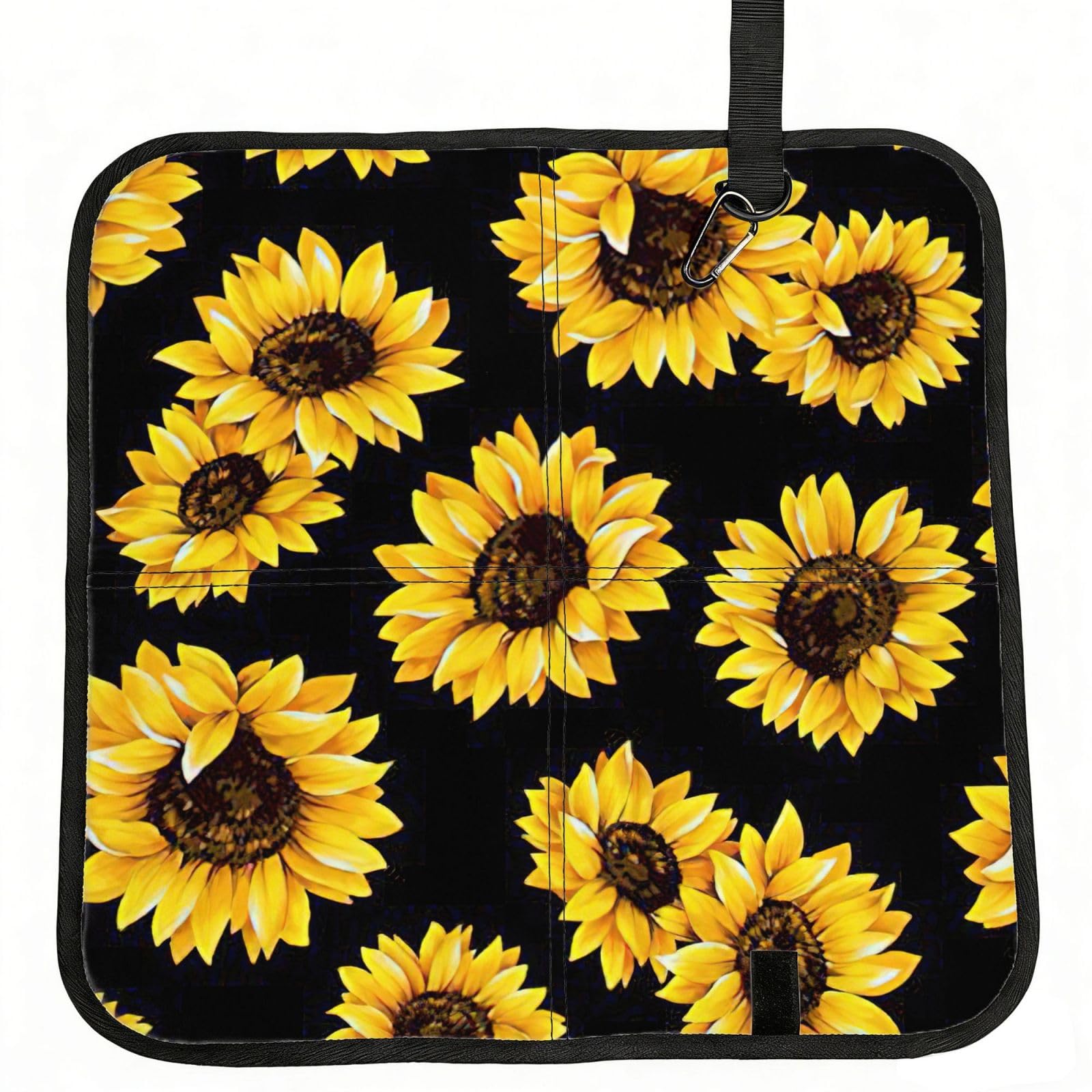 AYYQWE Sunflower.. Print Foldable Seat Cushion Portable Chair Pad Office Commuting Picnic Camping Outdoor