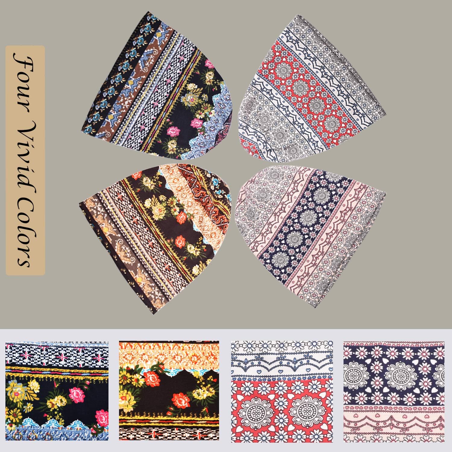 ELLEWIN Cotton Slouchy Beanie Hip-Hop Soft Lightweight Running Beanie Adult Skull Hats Cap for Men Women - Image 5