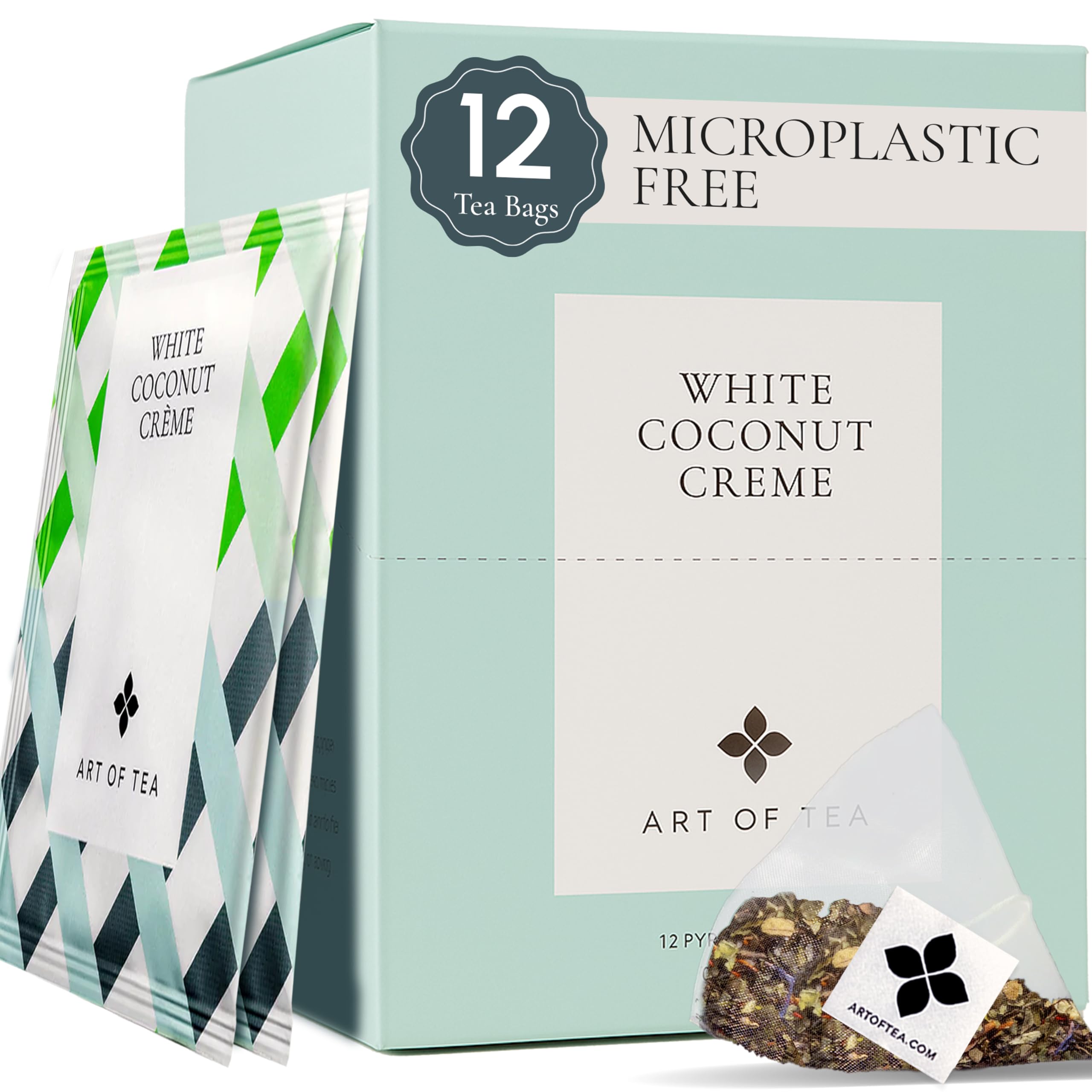 Pyramid Teabags- White Coconut Creme - 15 teabags