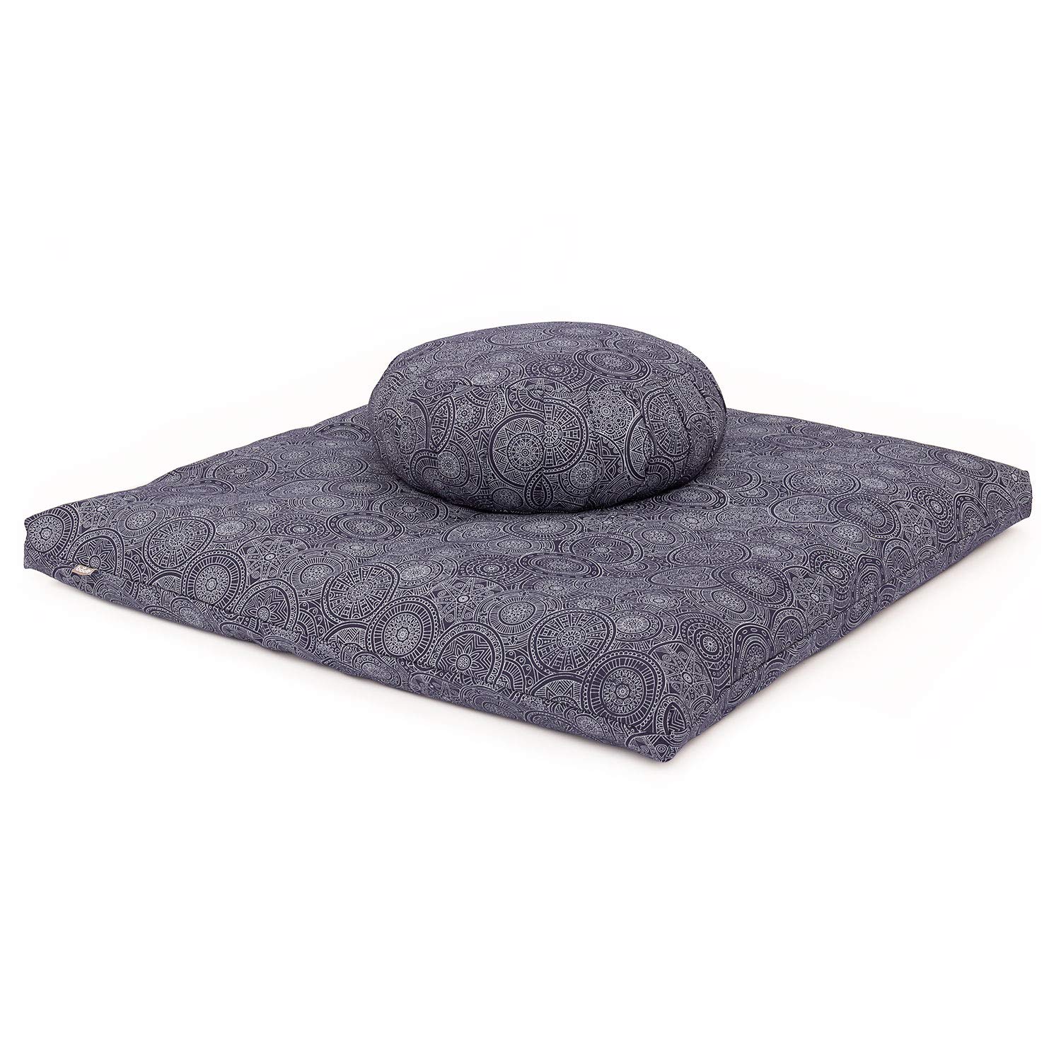 BODHI Set Medi Maharaja Collection, Zafu o Rondo con Zabuton Meditazione Matte