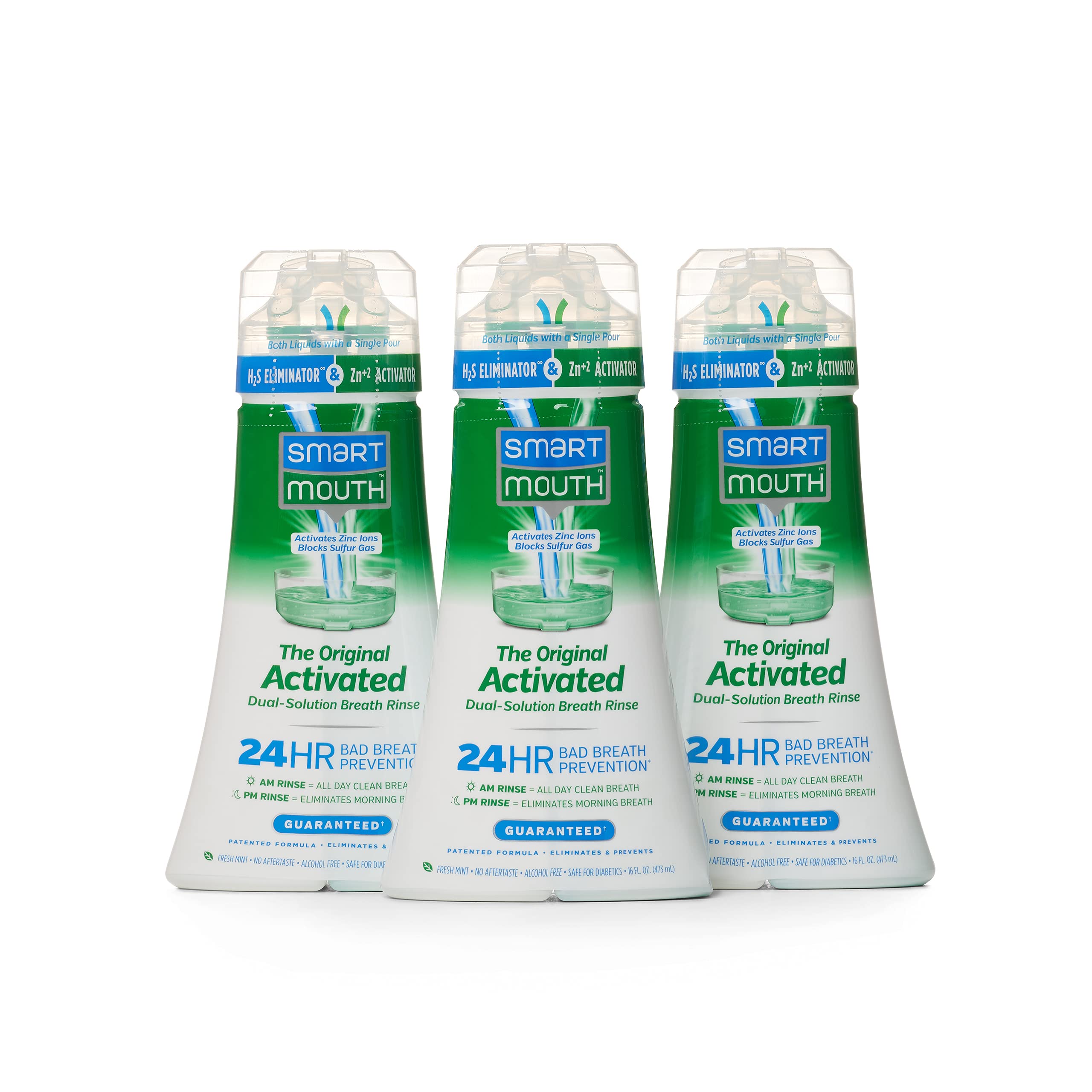 SmartMouth Original Activated Mouthwash for Bad Breath, Lasts 24 Hours