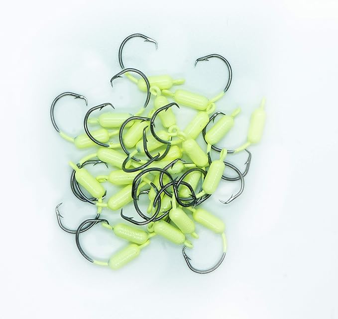 Yellowtail Snapper Weighted Circle Hook Jig 4/0 Hook 1/8 oz 25 Pack Sports