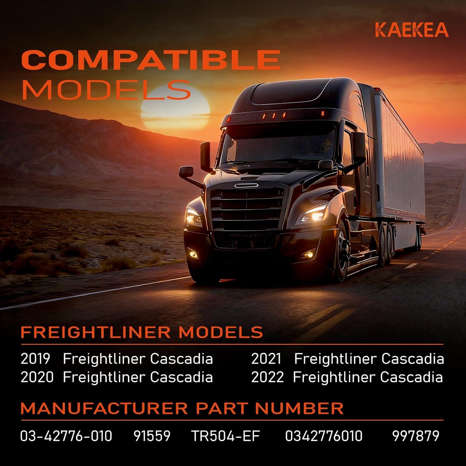 03-42776-010 Engine Air Filter for Freightliner Cascadia 2019 2020 2021 2022 Replace 0342776010 997879 91559 TR504-EF