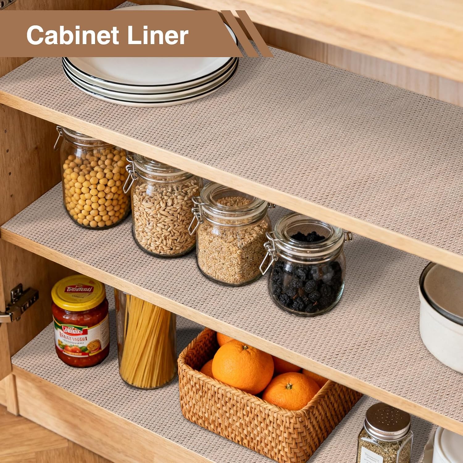 IUI Clear EVA Shelf Liner, 12" W x 72" L, Non-Slip Drawer Line