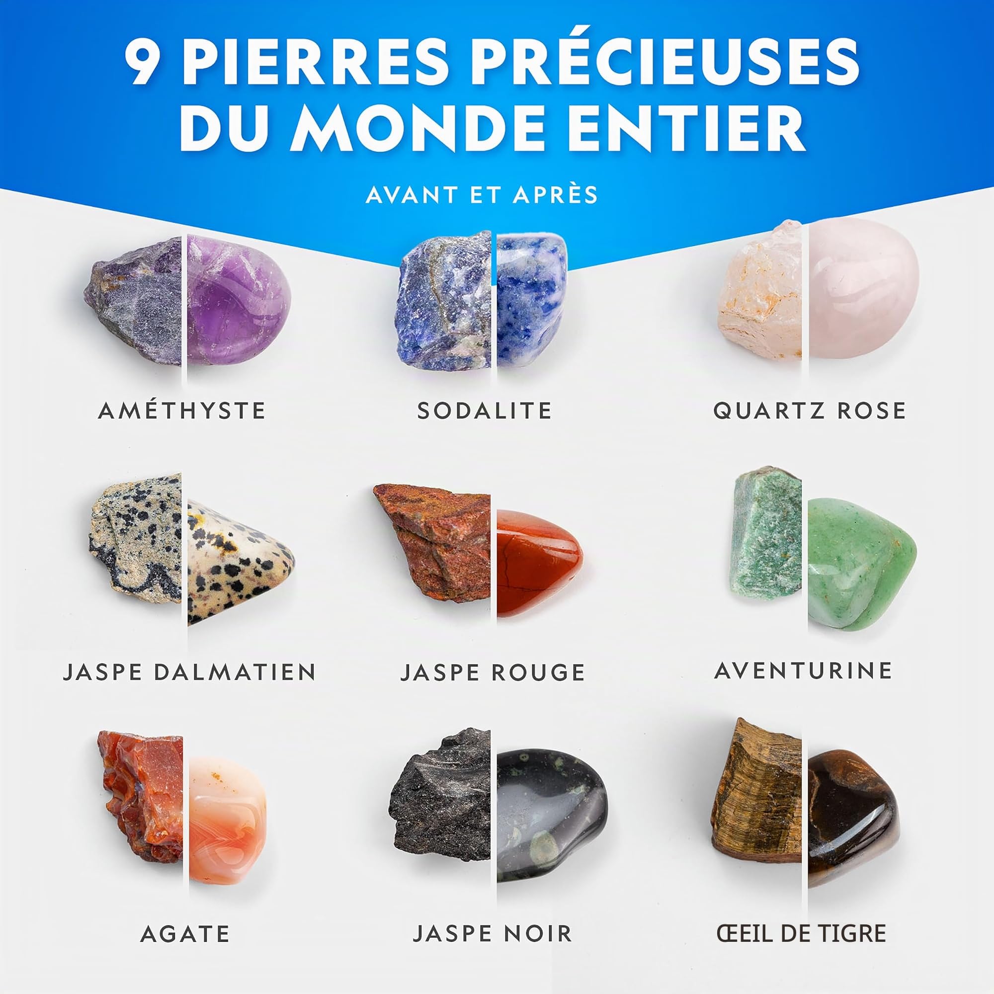 National Geographic Tonneau de Polissage de Pierres – Kit d’Initiation avec Minuterie 7 Jours, Appareil étanche, Activité Géologique pour Enfants, Jouet Scientifique éducatif