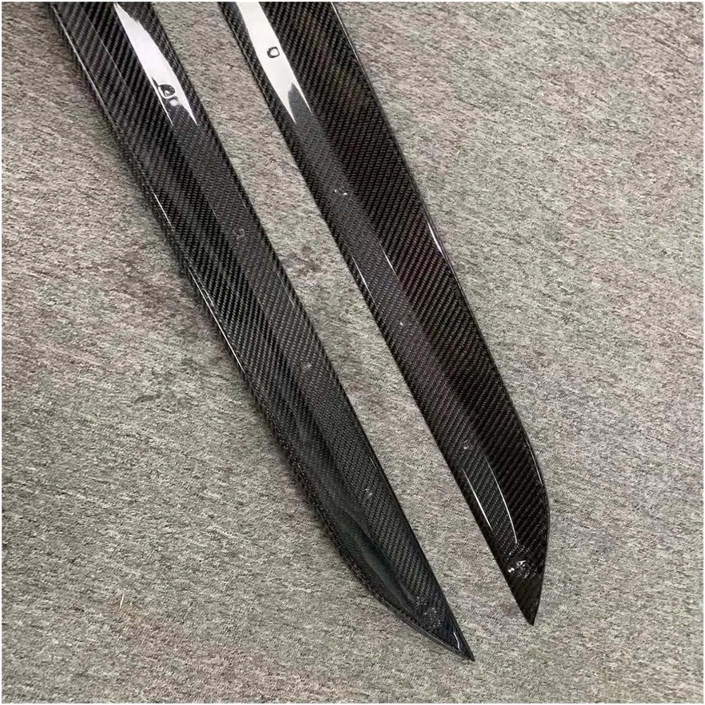 MPスタイルカーボンファイバーサイドバンパーエクステンションスカート